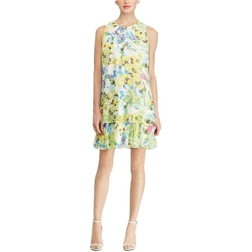 American Living Womens Floral Print Shift Dress,2